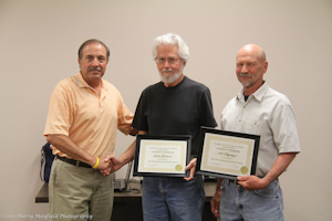 Commissioners honored John Johnson and Al Frydryk for their work on the Climax Canyon hiking trails. Commissioners honored John Johnson and Al Frydryk for their work on the Climax Canyon hiking trails. 
